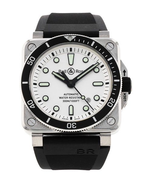 Bell and Ross BR03-92 BR0392-D-WH-ST/SRB